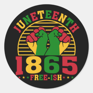 Adesivo Aniversário Africano Livre de 1865