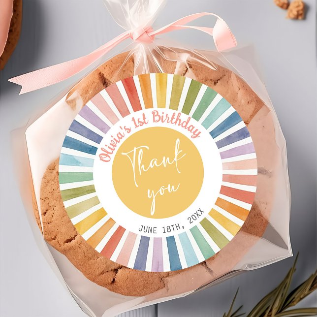 Adesivo Aniversário Boho Sunshine (Criador carregado)