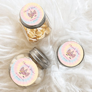 Adesivo Aniversário brilhante de ouro de gravata monocórni