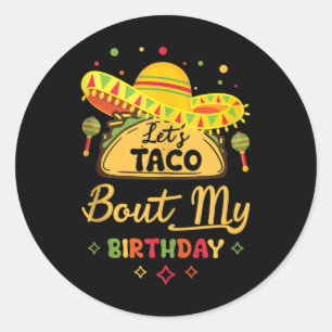 Adesivo Aniversário Cinco De Mayo Shirt Deixa Taco Sobre M