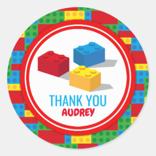 Adesivo Aniversário Colorido de Construção e Reproduç