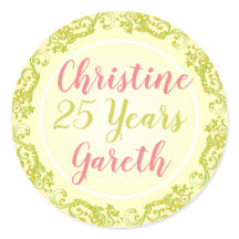 Aniversário com Nomes e Número de Anos.