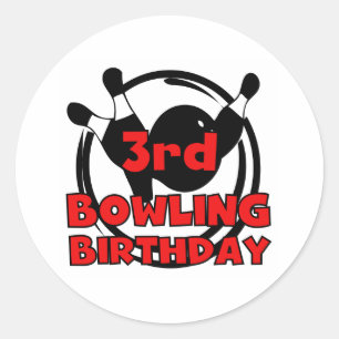 Adesivo Aniversário da 3ª Boliche