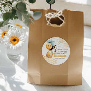 Adesivo Aniversário da Abelha Doce