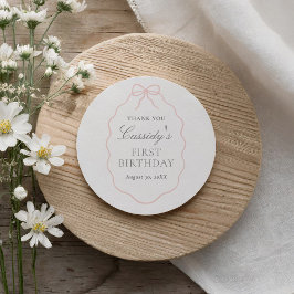 Adesivo Aniversário da Arco Rosa Vintage