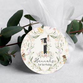 Adesivo Aniversário da Fada Floral Mágica