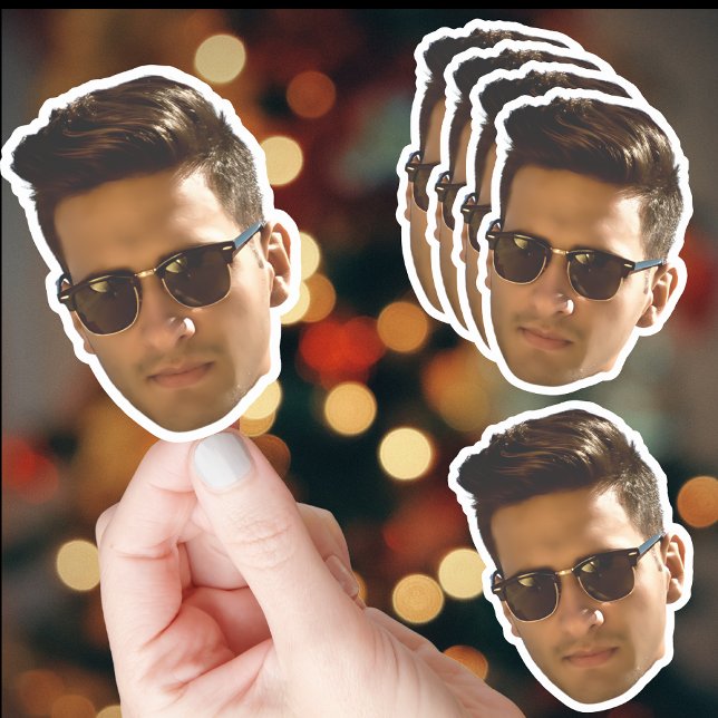 Adesivo Aniversário da Festa de solteira de Corte de Face  (Criador carregado)