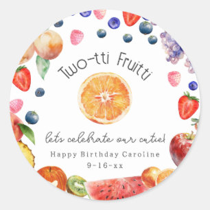 Adesivo Aniversário da Fruta de 2-tti Fruitti Cutie