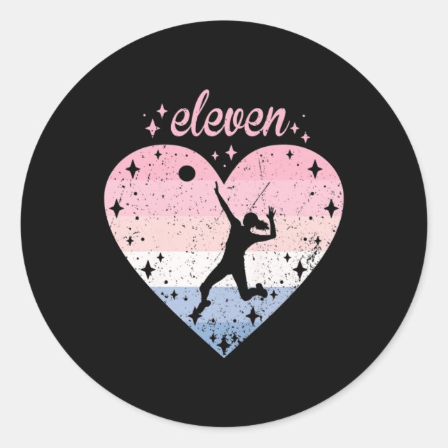 Adesivo Aniversário da Garota de Vôlei Cuja Vela se Encont (Frente)