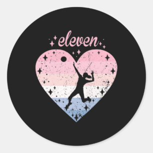 Adesivo Aniversário da Garota de Vôlei Cuja Vela se Encont