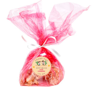 Adesivo Aniversário da Garotinha-Vaca Super Bonita Obrigad