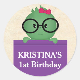 Adesivo Aniversário da Menina Bibliófila