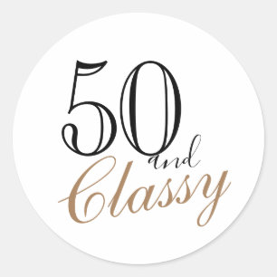 Adesivo Aniversário da Mulher Elegante Moderna Clássica 