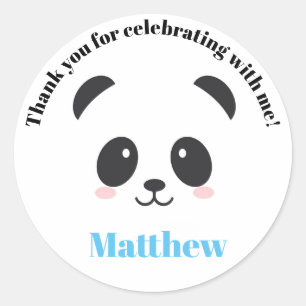Adesivo Aniversário da panda