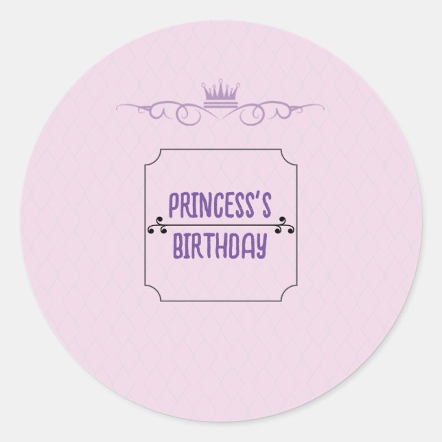 Adesivo Aniversário da Princesa (Frente)