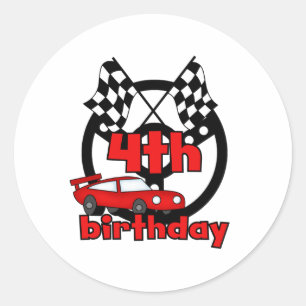 Adesivo Aniversário das corridas de carros 4o