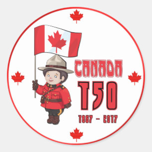 Adesivo Aniversário de 150 Anos no Canadá