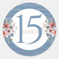 Aniversário de 15 anos (ou outro), Azul e Dourado 