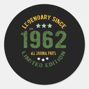 Adesivo Aniversário de 1962