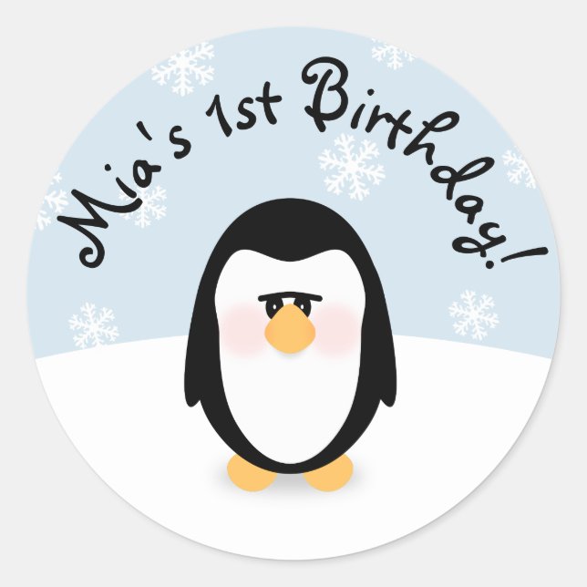 Adesivo Aniversário de 1 ano (Frente)