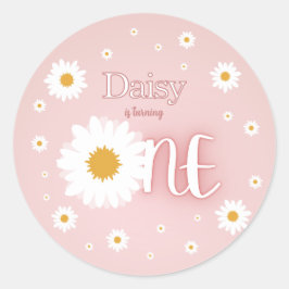Adesivo Aniversário de 1 ano da Daisy