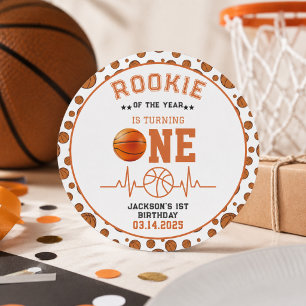 Adesivo Aniversário de 1 ano do Novato do Ano Basquete 