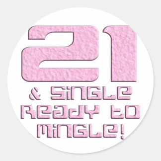 Adesivo Aniversário de 21 anos