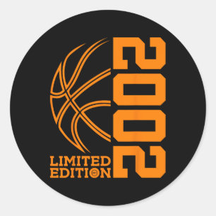 Adesivo aniversário de 21 anos BASKETBALL LIMITED EDITION