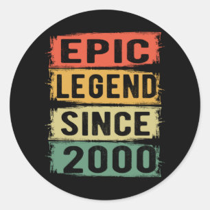 Adesivo aniversário de 21 anos De Legenda Epic 21 Anos De