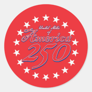Adesivo Aniversário de 250 anos da América