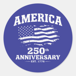 Adesivo Aniversário de 250 anos da América