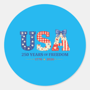 Adesivo Aniversário de 250 Anos da América 1776-2026 EUA