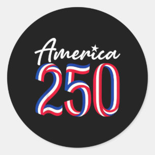 Adesivo Aniversário de 250 anos da América Bandeira dos EU