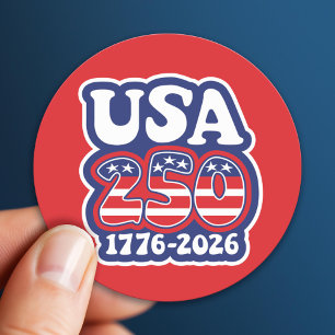 Adesivo Aniversário de 250 anos da América - Groovy EUA 25