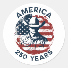 Adesivo Aniversário de 250 anos do Cowboy América 1776-202