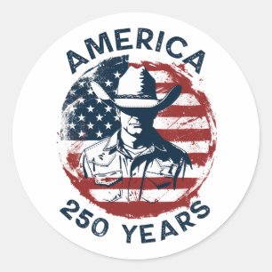 Adesivo Aniversário de 250 anos do Cowboy América 1776-202
