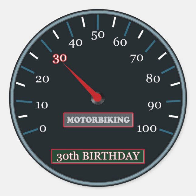 Adesivo aniversário de 30 anos (Frente)