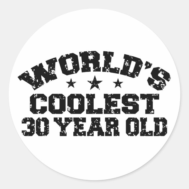 Adesivo Aniversário de 30 anos (Frente)