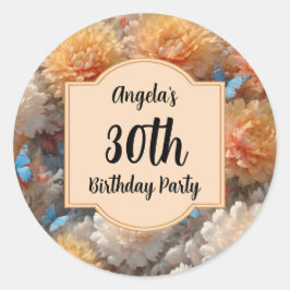 Adesivo aniversário de 30 anos