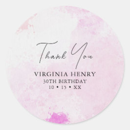 Adesivo Aniversário de 30 anos de Aquarela