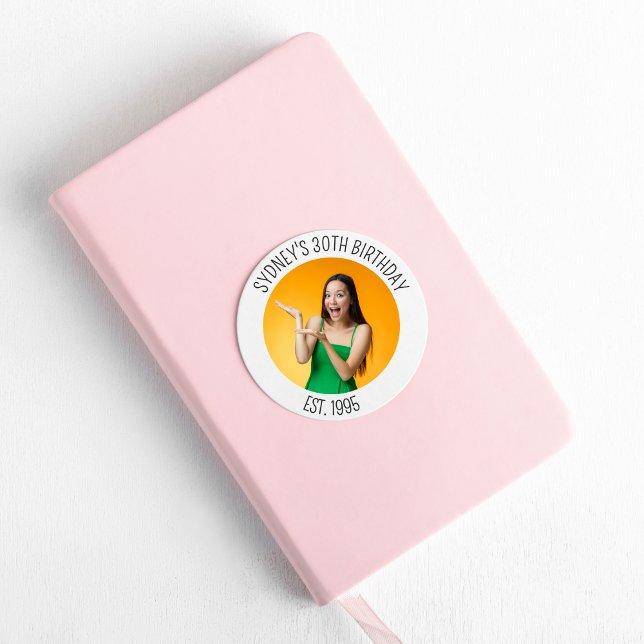 Adesivo aniversário de 30 anos Personalizada 21 rua com (Criador carregado)