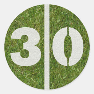 Adesivo aniversário de 30 anos Yard Football Sticker