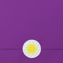 Adesivo Aniversário de 3 anos do arco-íris