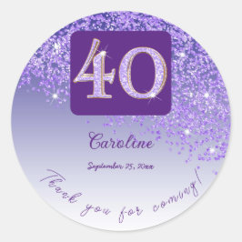Adesivo Aniversário de 40 anos
