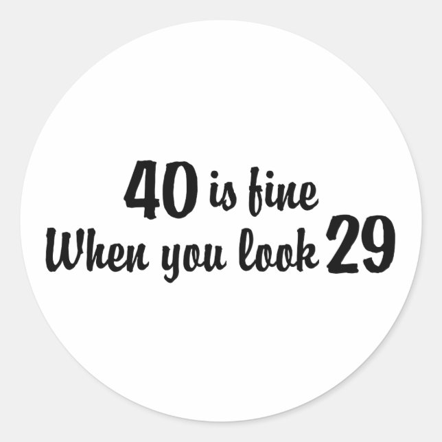 Adesivo aniversário de 40 anos (Frente)