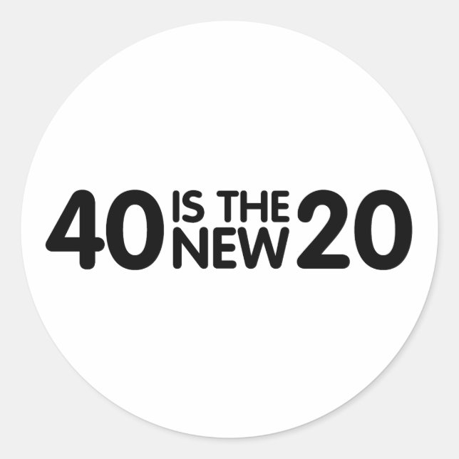 Adesivo aniversário de 40 anos (Frente)