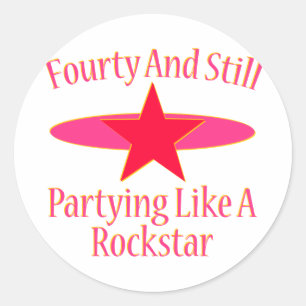 Adesivo aniversário de 40 anos