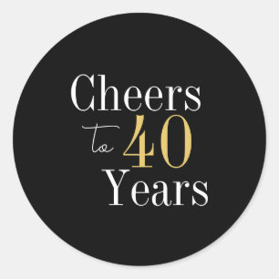 Adesivo aniversário de 40 anos anima a 40 anos de festa Do