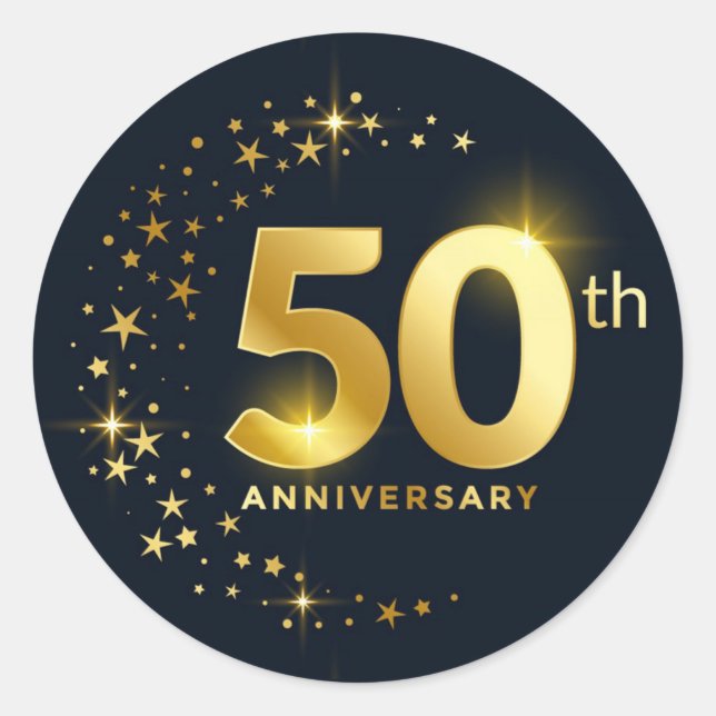 Adesivo Aniversário de 50 anos   (Frente)