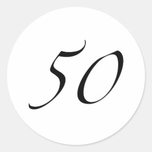 Adesivo Aniversário de 50 anos
